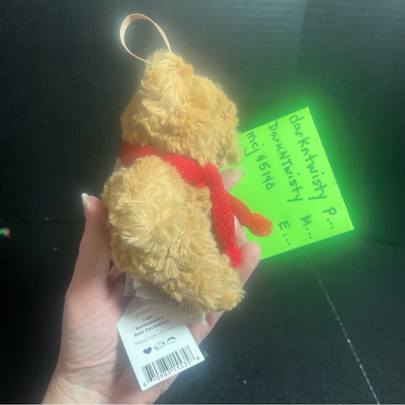 RETIRED BNWT Jellycat Bartholomew Bear Decoration plush ornament - Picture 3 of 12